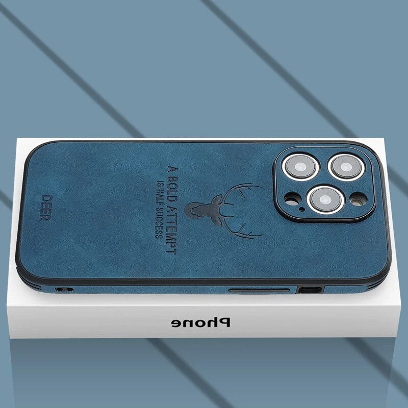Smartphone Hoesje in Leerlook — Slank Design met Valbescheming & MagSafe-Compatibiliteit voor iPhone 16/15/14/13/12 | Sansoti