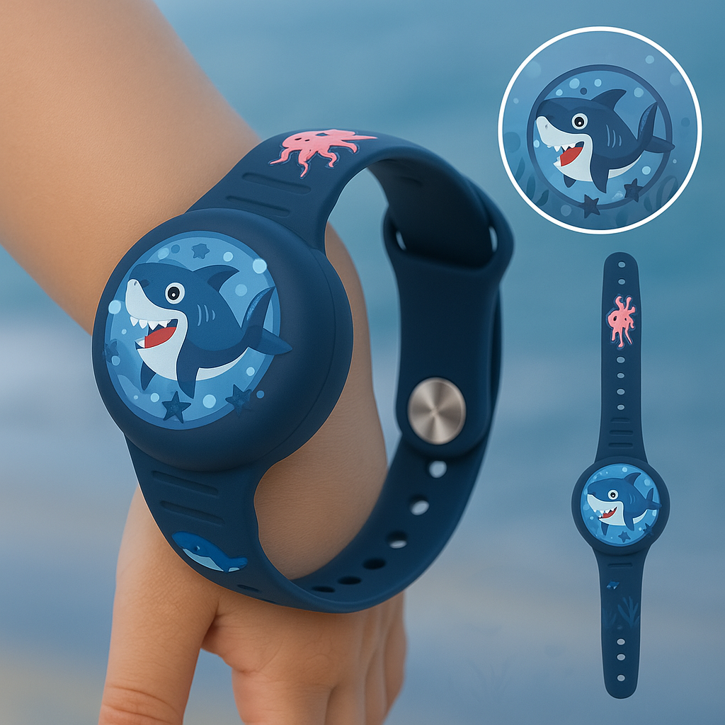 Siliconen Kinderarmband met Tracker-houder | Verstelbaar Sportarmband Speelse Designs | Sansoti