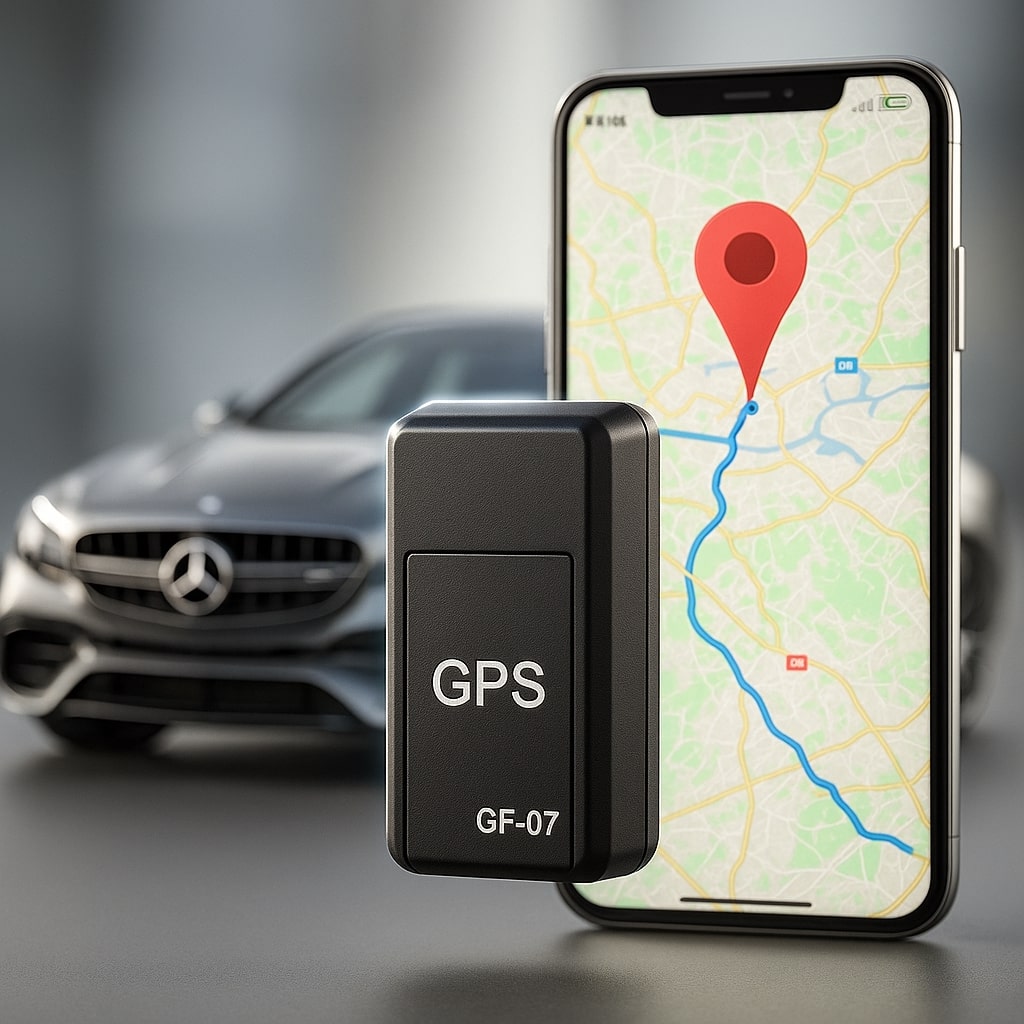 Compacte GPS Volgtracker met Realtime Lokalisatie en Magnetische Bevestiging voor Auto en Bagage zonder Abonnement | Sansoti