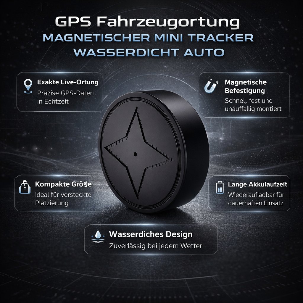 Compact GPS-volgapparaat met Magnetische Bevestiging Waterdicht Real-time Locatie Voertuigtracker Oplaadbaar Mini-formaat | Sansoti