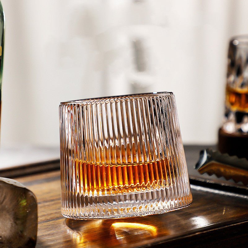 Draaibare Whiskyglazen Set – Loodvrij Kristal – Voor Intense Aromas en Stijlvol Genieten | Sansoti