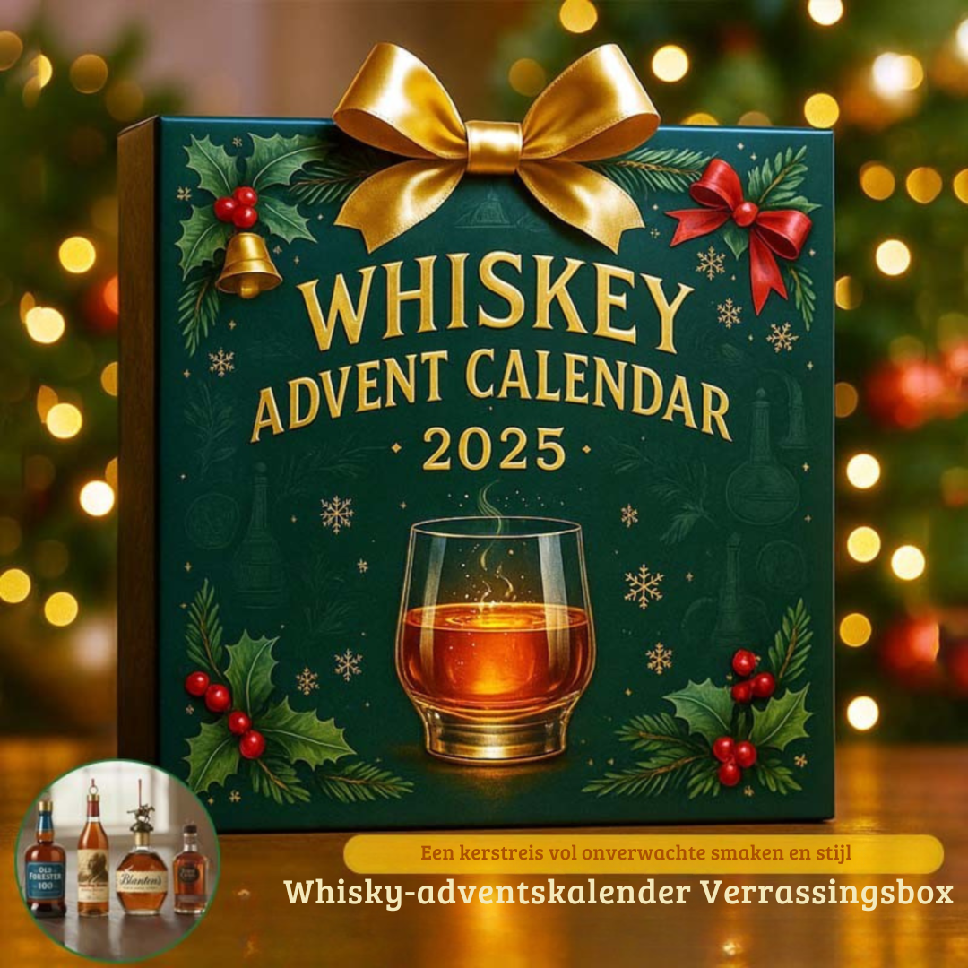 Kalendarz adwentowy z 24 miniaturowymi napojami - degustacja whisky i piwa, świąteczny prezent, zestaw upominkowy, niespodzianki na święta | Sansoti