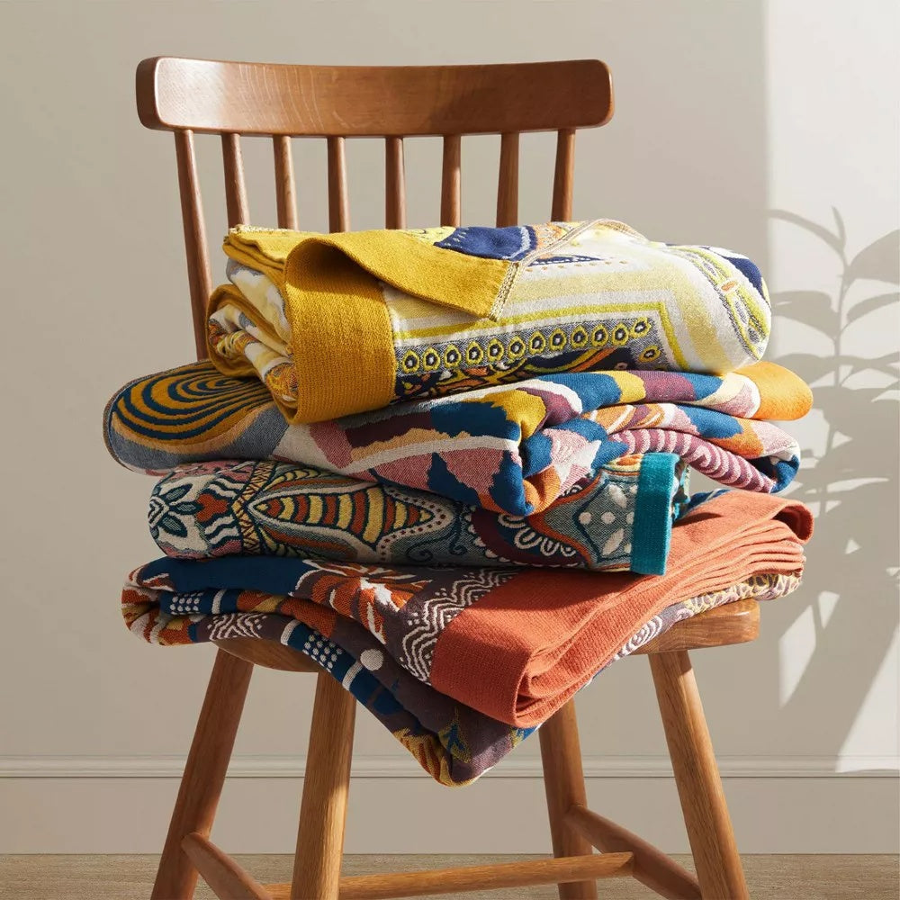 Katoenen Plaid Sunburst – Zacht & Luchtig Vierseizoenen Deken 150x200 | Sansoti