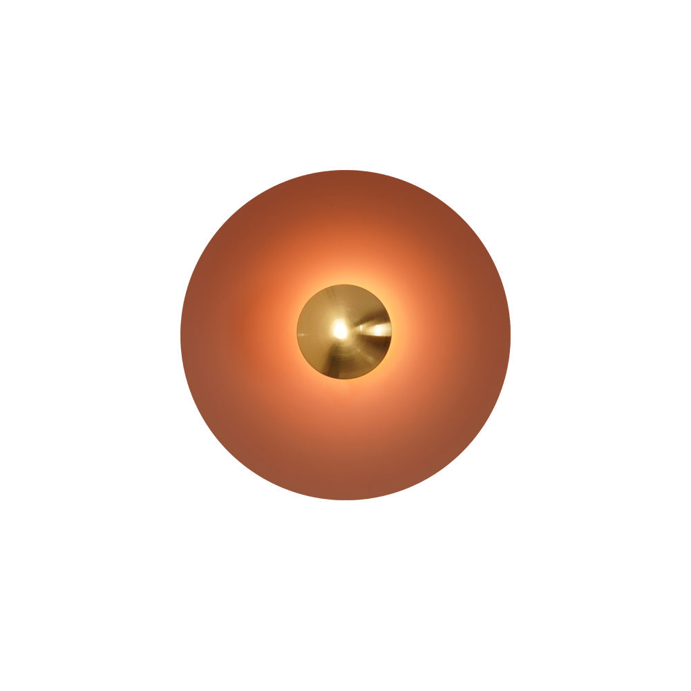 Round LED Wall Light Eclipse Metal Ceiling Light Modern Minimalist Lighting Living Room Bedroom | Sansoti
