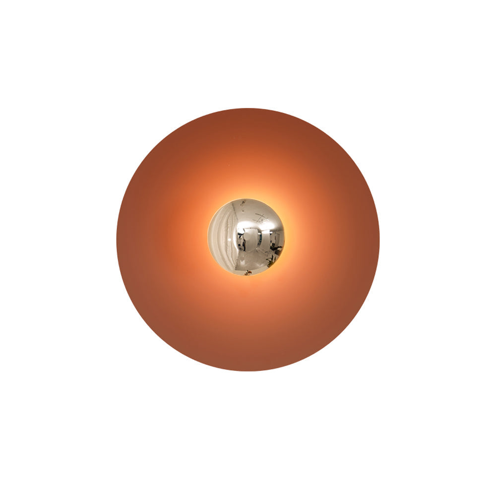 Round LED Wall Light Eclipse Metal Ceiling Light Modern Minimalist Lighting Living Room Bedroom | Sansoti
