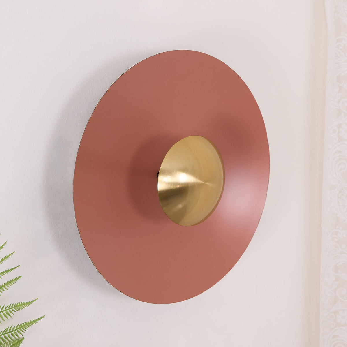 Round LED Wall Light Eclipse Metal Ceiling Light Modern Minimalist Lighting Living Room Bedroom | Sansoti