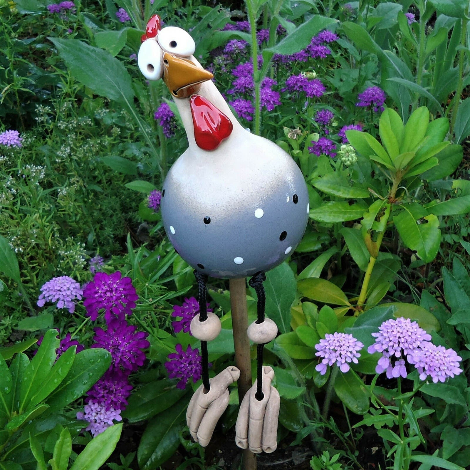 Statue de poules en résine pour jardin, terrasse et balcon – ensemble de décoration de jardin décorative | Restfield