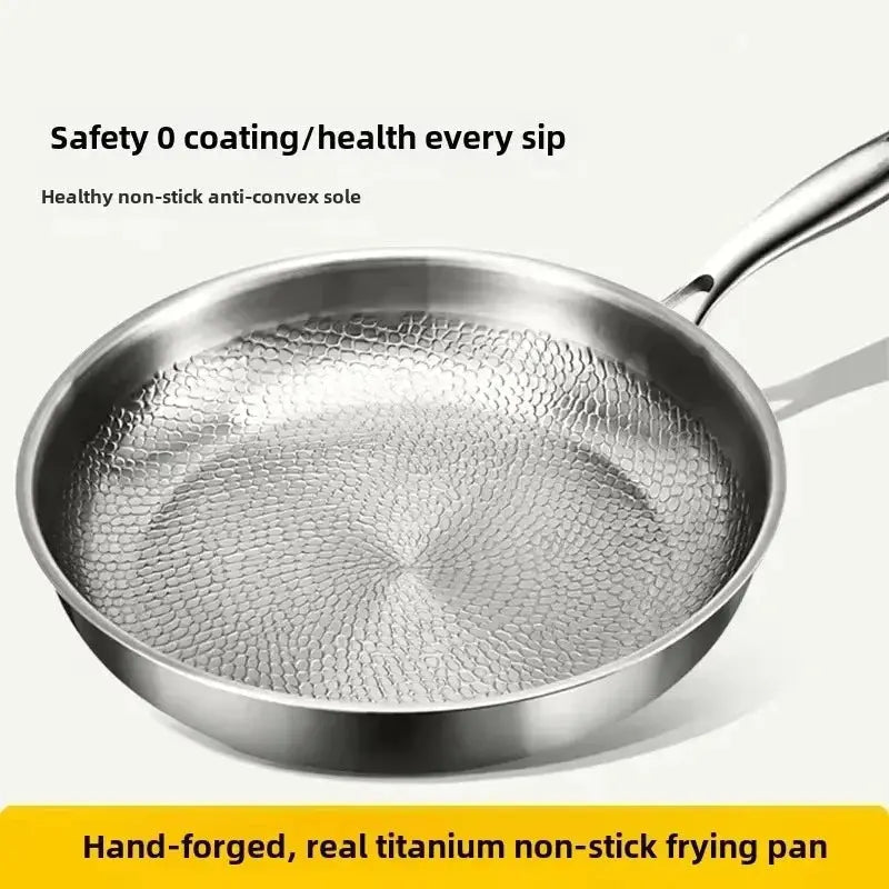 Antiaanbakkoekenpan met Titaniumcoating en Gehamerd Oppervlak voor Alle Kookplaten | Sansoti