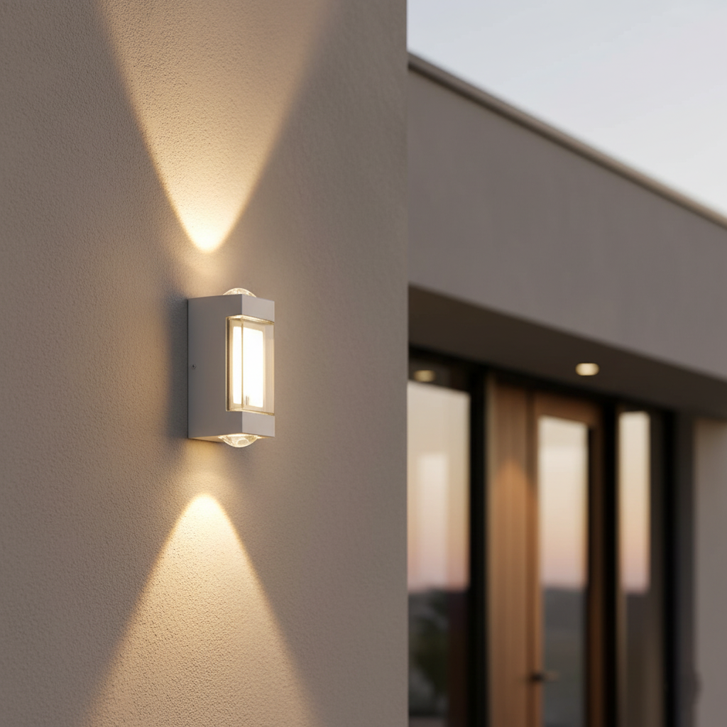 Außenleuchte Up Down LED IP65 Wasserdicht Schwarz Weiß Fassadenbeleuchtung 10W | Restfield