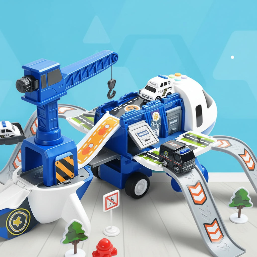 Flugzeug-Spielset mit Rettungsfahrzeugen, pädagogisches Spielzeug für Kinder ab 3 Jahren, Abenteuer-Rollenspiel, kreativ | Sansoti