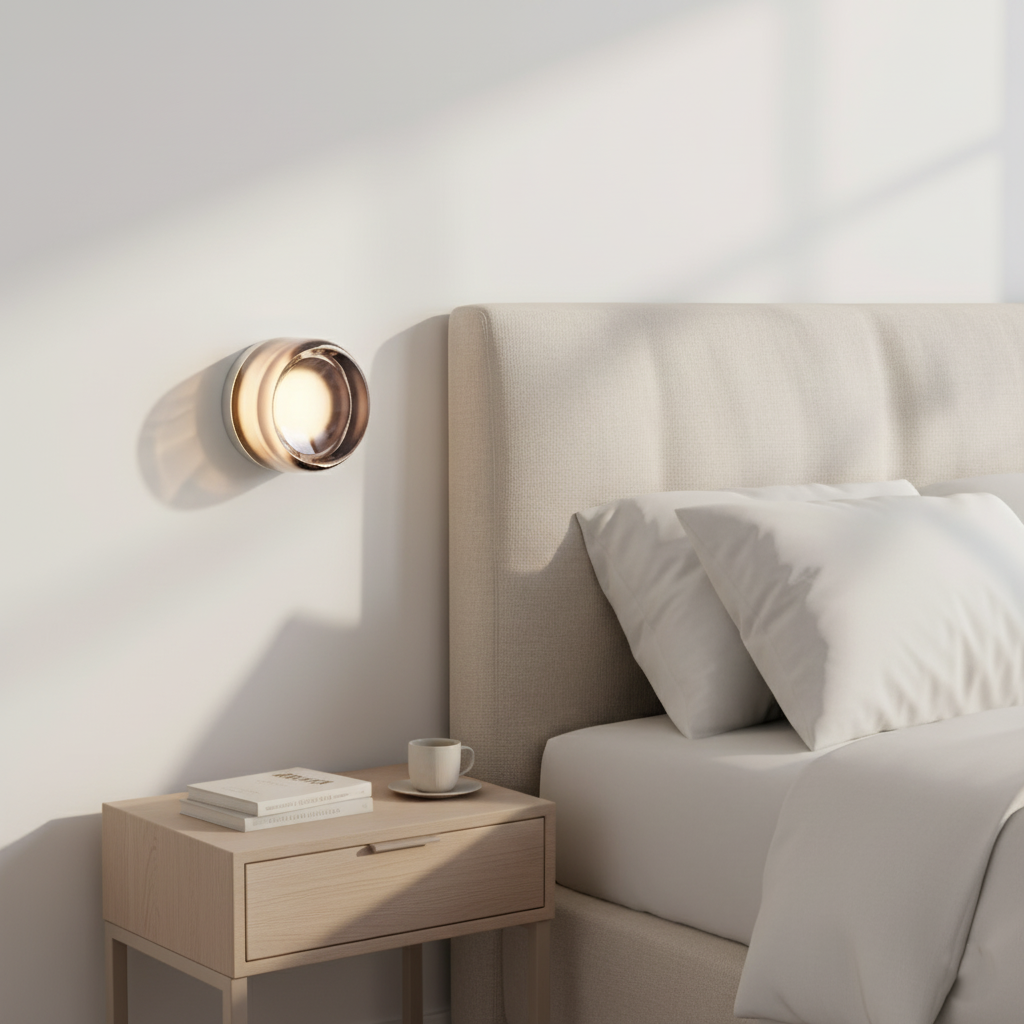 Wandlamp Met Sensor LED Dimpled Acryl Modern Nachtlamp 13,5cm | Sansoti
