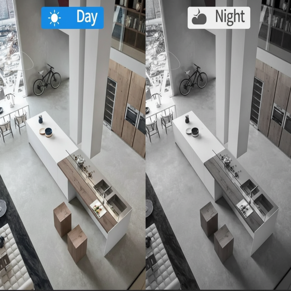Draadloze WiFi Bewakingscamera 1080P Full HD Beveiligingscamera Bewegingsdetectie Nachtzicht App Babyfoon | Sansoti