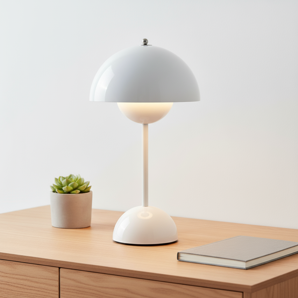 Lampe de Table Scandinave avec Lumière Chaude Dimmable – Lampe Design Minimaliste pour Salon & Chambre | Restfield