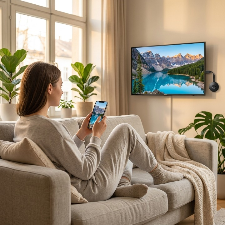 Draadloze HDMI Streamadapter 1080p voor Smartphone Tablet TV Schermspiegeling zonder Kabel | Sansoti