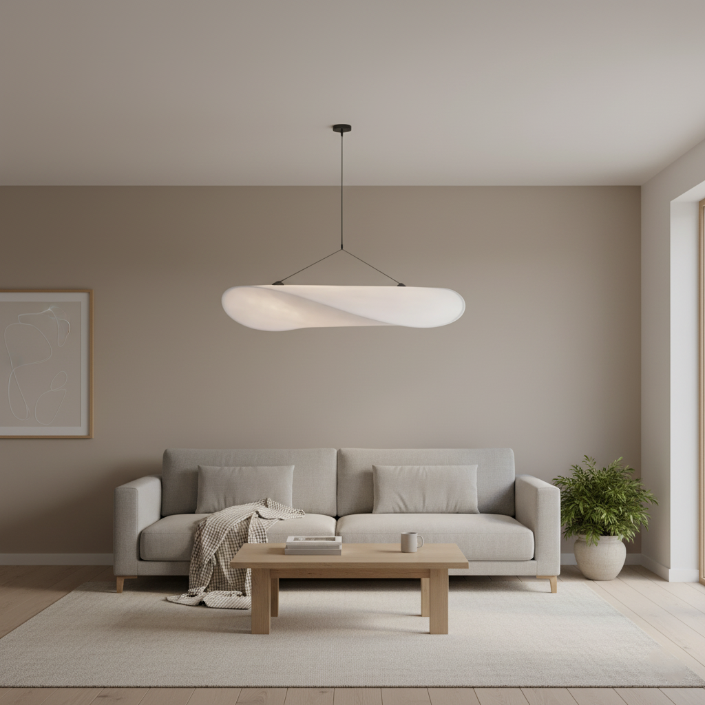 Hanglamp Japandi Handgeweven Zijde Wit Ø40 Ø60 Ø80 Slaapkamer Eetkamer | Sansoti