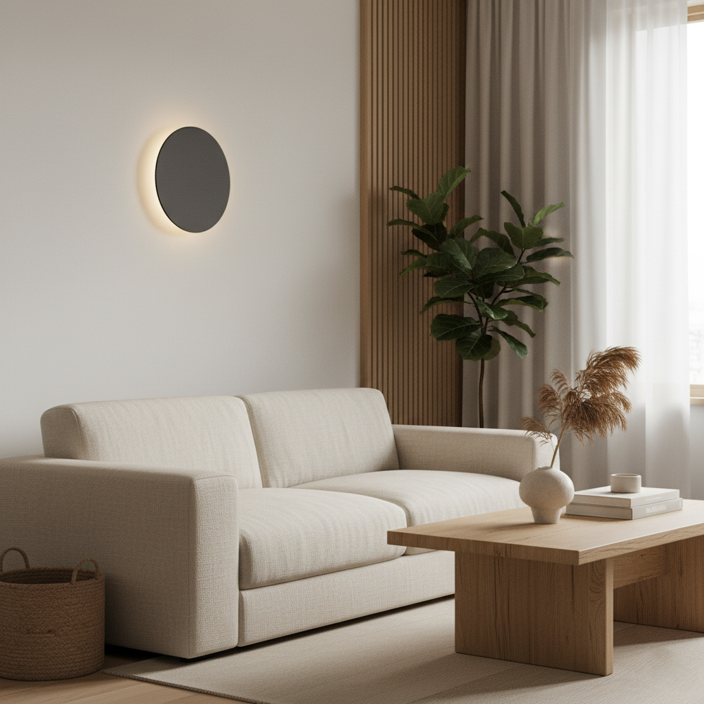 Wandlamp Rond Aluminium LED Nordisch Minimalistisch 10W Ø13 Ø30 Hal Slaapkamer | Sansoti