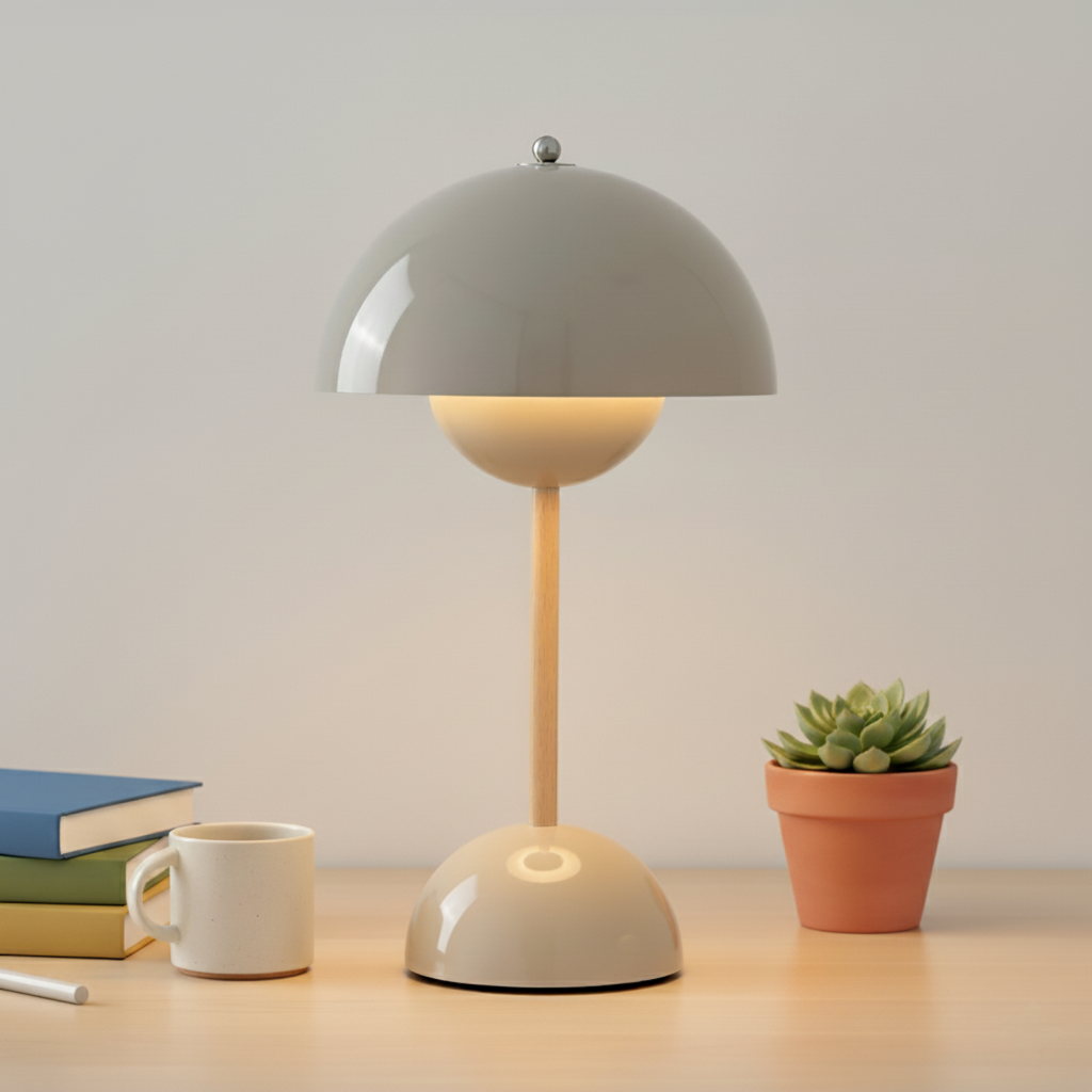 Lampe de Table Scandinave avec Lumière Chaude Dimmable – Lampe Design Minimaliste pour Salon & Chambre | Restfield