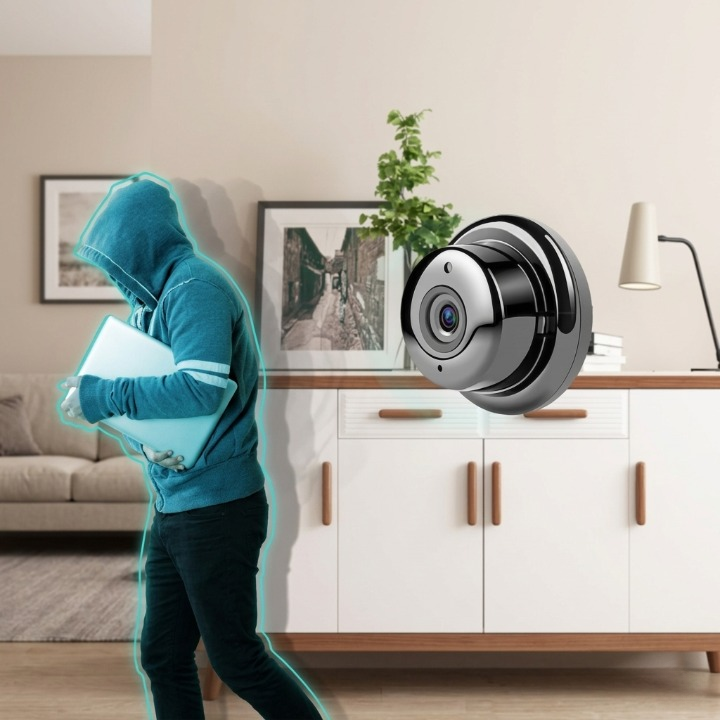 Discreet HD Beveiligingscamera 1080p met Magnetische Montage Draadloos Wifi Nachtzicht Bewegingsdetectie | Sansoti