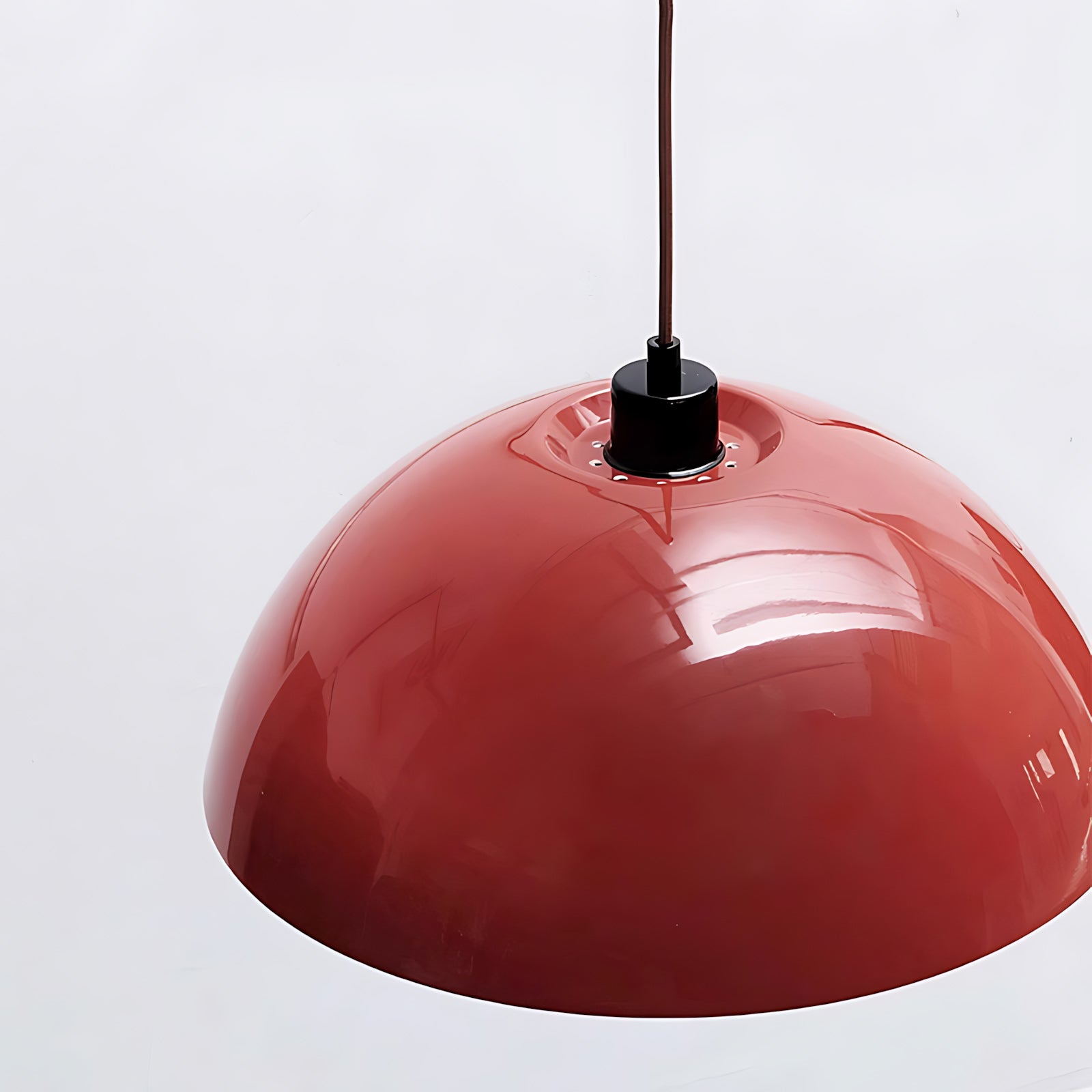 Geometrische Wandlamp Plug-In met Dimfunctie – Rood & Zwart Metalen Design – 3 Maten S/M/L | Sansoti