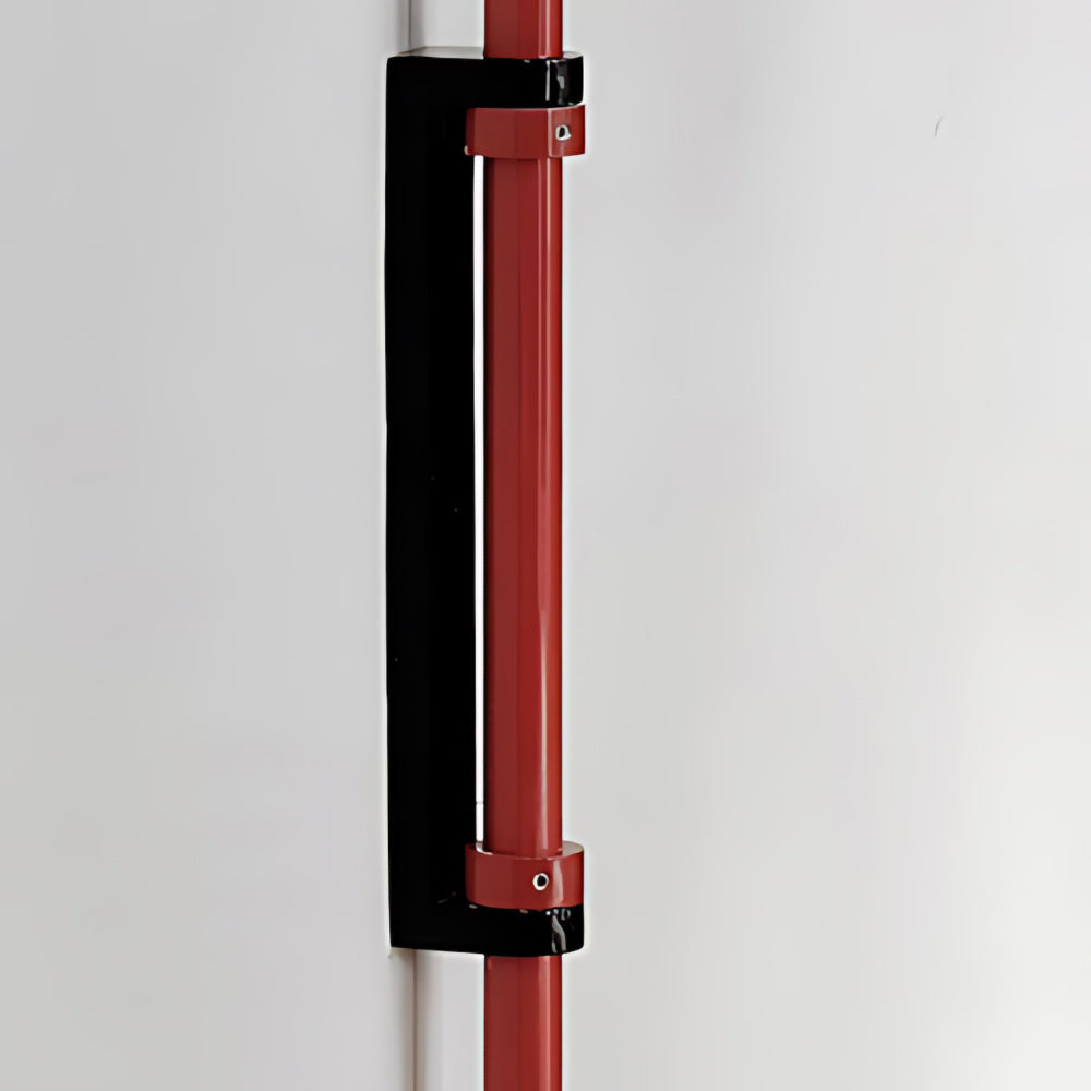 Geometrische Wandlamp Plug-In met Dimfunctie – Rood & Zwart Metalen Design – 3 Maten S/M/L | Sansoti