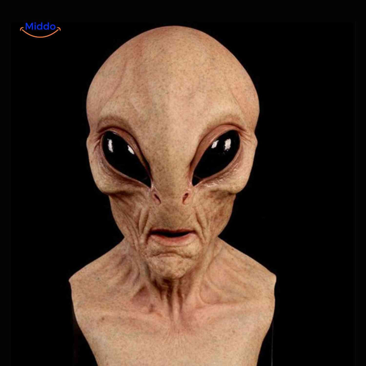 Realistic Latex Mask Older Man Woman Alien Halloween Cosplay Breathable Elastic Costume Party Costume | Sansoti