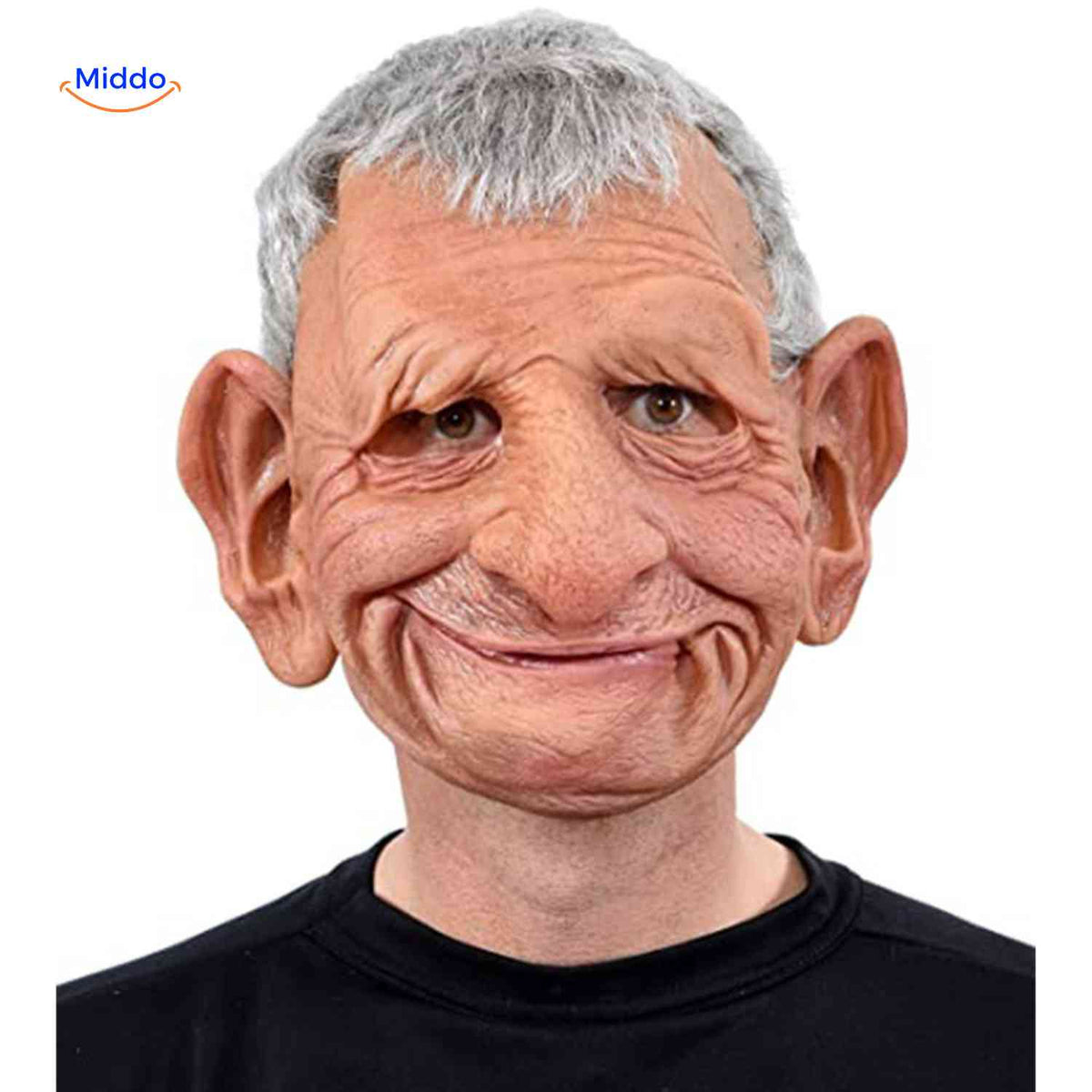 Realistic Latex Mask Older Man Woman Alien Halloween Cosplay Breathable Elastic Costume Party Costume | Sansoti