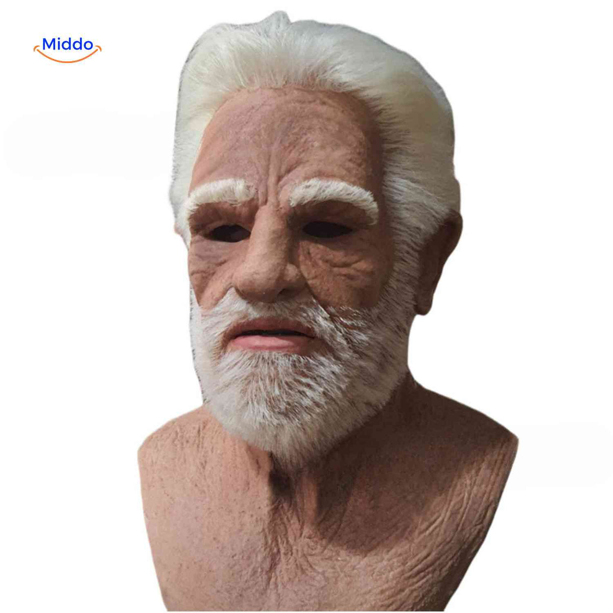 Realistic Latex Mask Older Man Woman Alien Halloween Cosplay Breathable Elastic Costume Party Costume | Sansoti