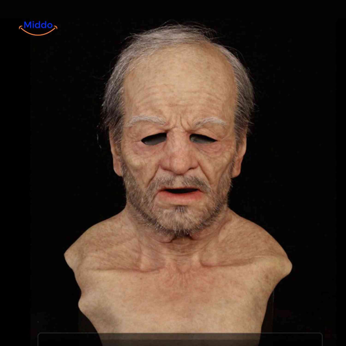 Realistic Latex Mask Older Man Woman Alien Halloween Cosplay Breathable Elastic Costume Party Costume | Sansoti