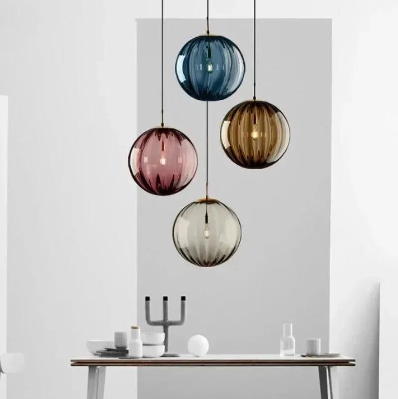 Hanglamp Glazen Bollen LED Geïntegreerd Eetkamer Woonkamer Moderne Plafondlamp Glazen Bol Pendellamp Sfeerverlichting | Sansoti