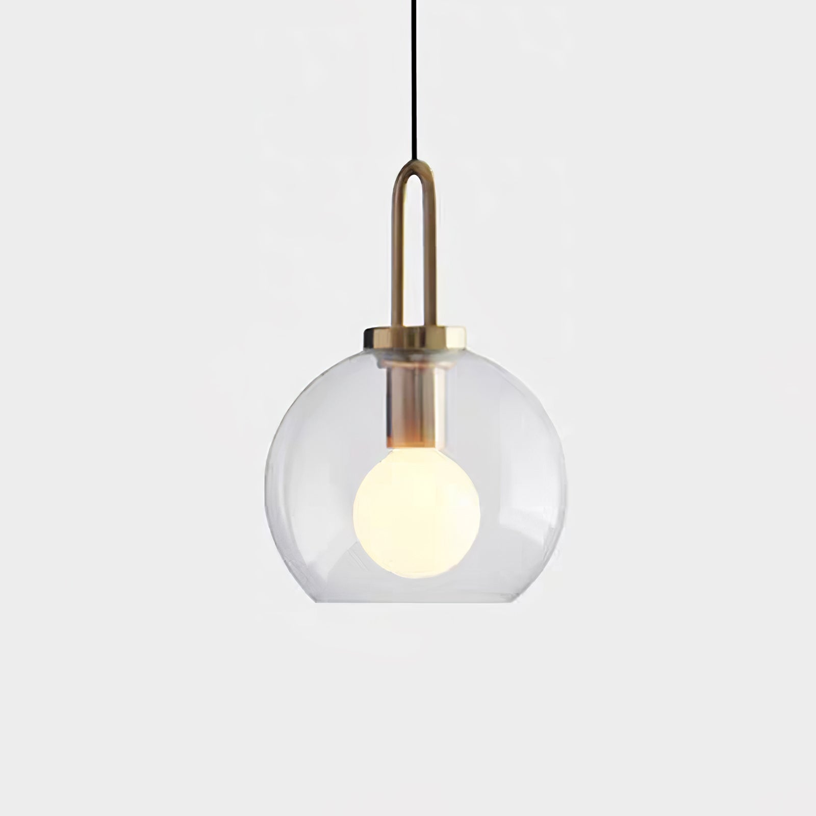 Glazen Hanglamp met Koperen Afwerking – Capsule & Sphere Vormen | Sansoti