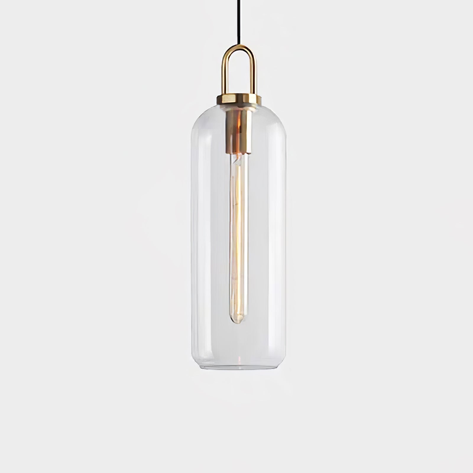 Glazen Hanglamp met Koperen Afwerking – Capsule & Sphere Vormen | Sansoti
