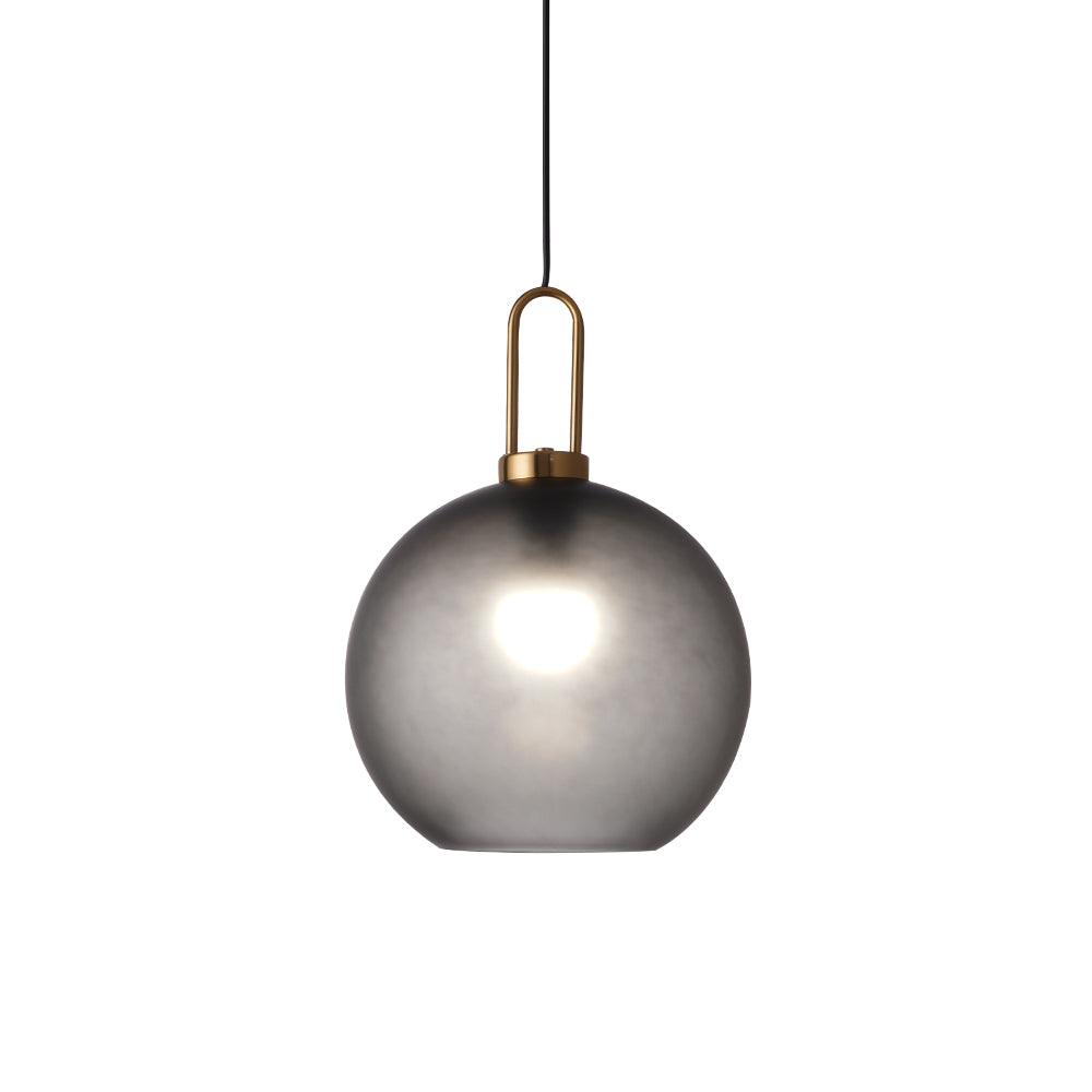 Glazen Hanglamp met Koperen Afwerking – Capsule & Sphere Vormen | Sansoti