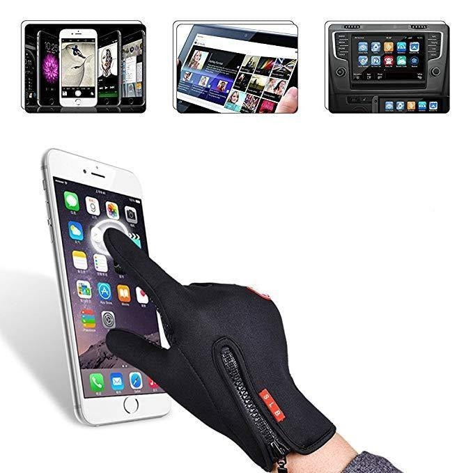 Waterbestendige en Winddichte Handschoenen – Zachte Fleece Voering Thermo Touchscreen Compatibel – Unisex Winter Handschoenen Outdoor Sport Fietsen Wandelen | Sansoti