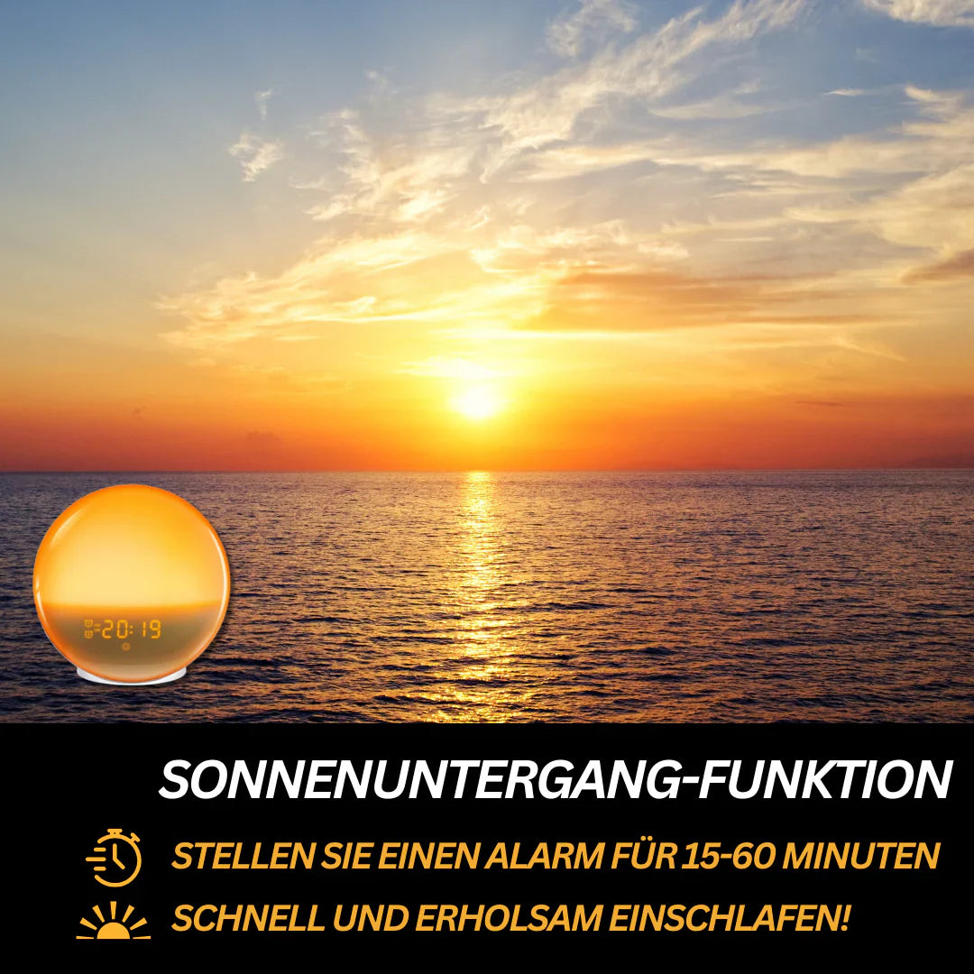 Lichtwecker mit Naturgeräuschen & Sonnenaufgang – Sanft aufwachen mit Licht und Ton | Restfield