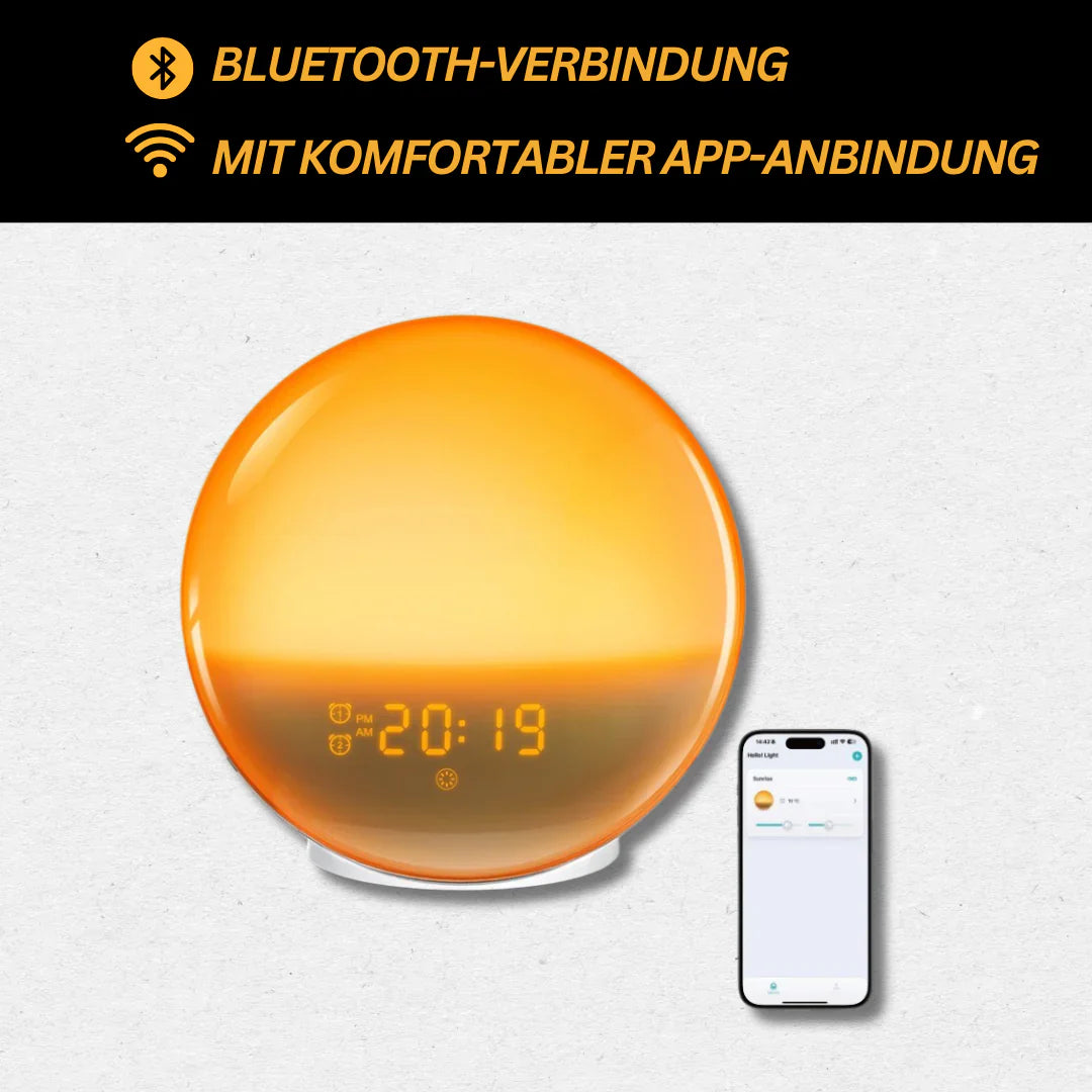 Lichtwecker mit Naturgeräuschen & Sonnenaufgang – Sanft aufwachen mit Licht und Ton | Restfield