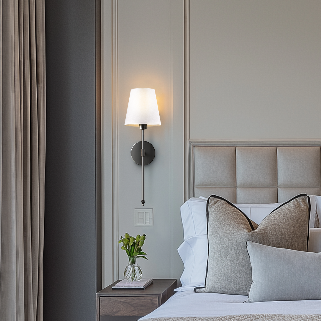 Applique murale sans perçage Sans fil 2 pièces Télécommande Dimmable Température de couleur réglable | Restfield