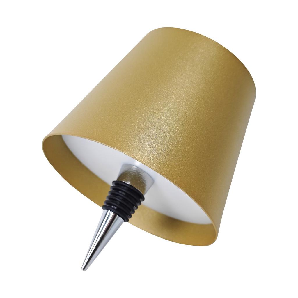 Draadloze Dimbare LED Flessenlamp Modern Design Oplaadbaar USB-C Wit Zwart Bruin Goud | Sansoti