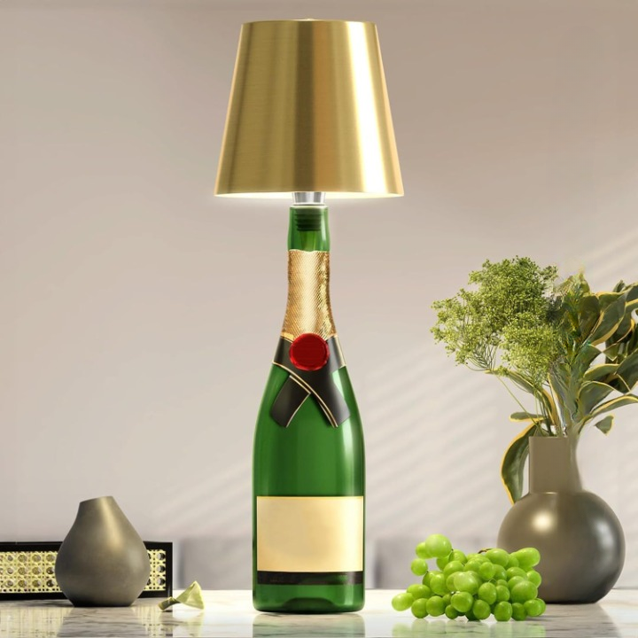 Draadloze Tafellamp met Touch Bediening Dimbaar USB Oplaadbaar Sfeerverlichting Nachtlampje voor Binnen en Buiten | Sansoti
