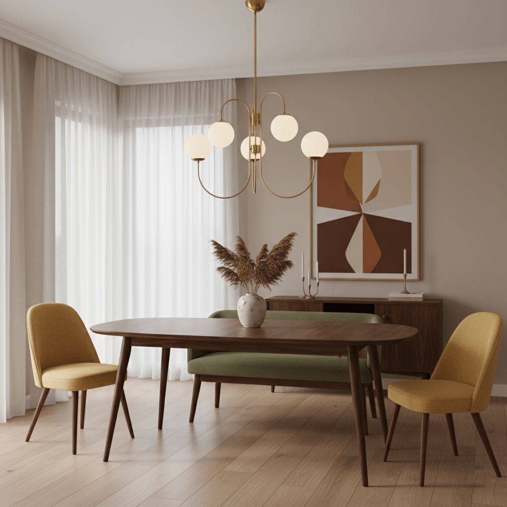 Zwanenhals Kroonluchter Ø76 cm – 8-Lichts Hanglamp met Glazen Bollen Goud/Zwart | Sansoti