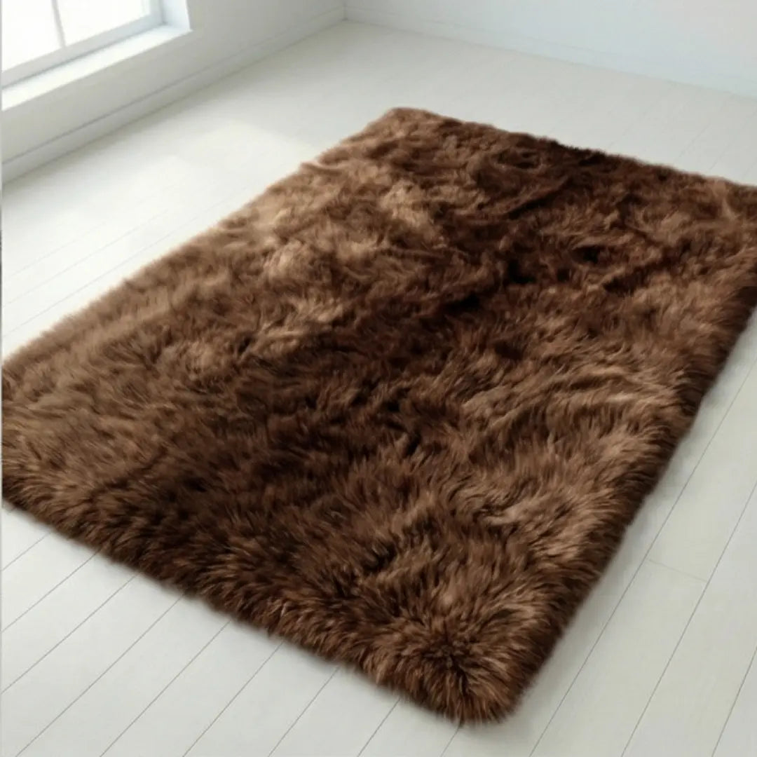 Hoogpolig Pluche Vloerkleed met Kleurverloop – Antislip & 4cm Dikte voor Luxe Comfort in Woonkamer, Slaapkamer of Gang | Sansoti