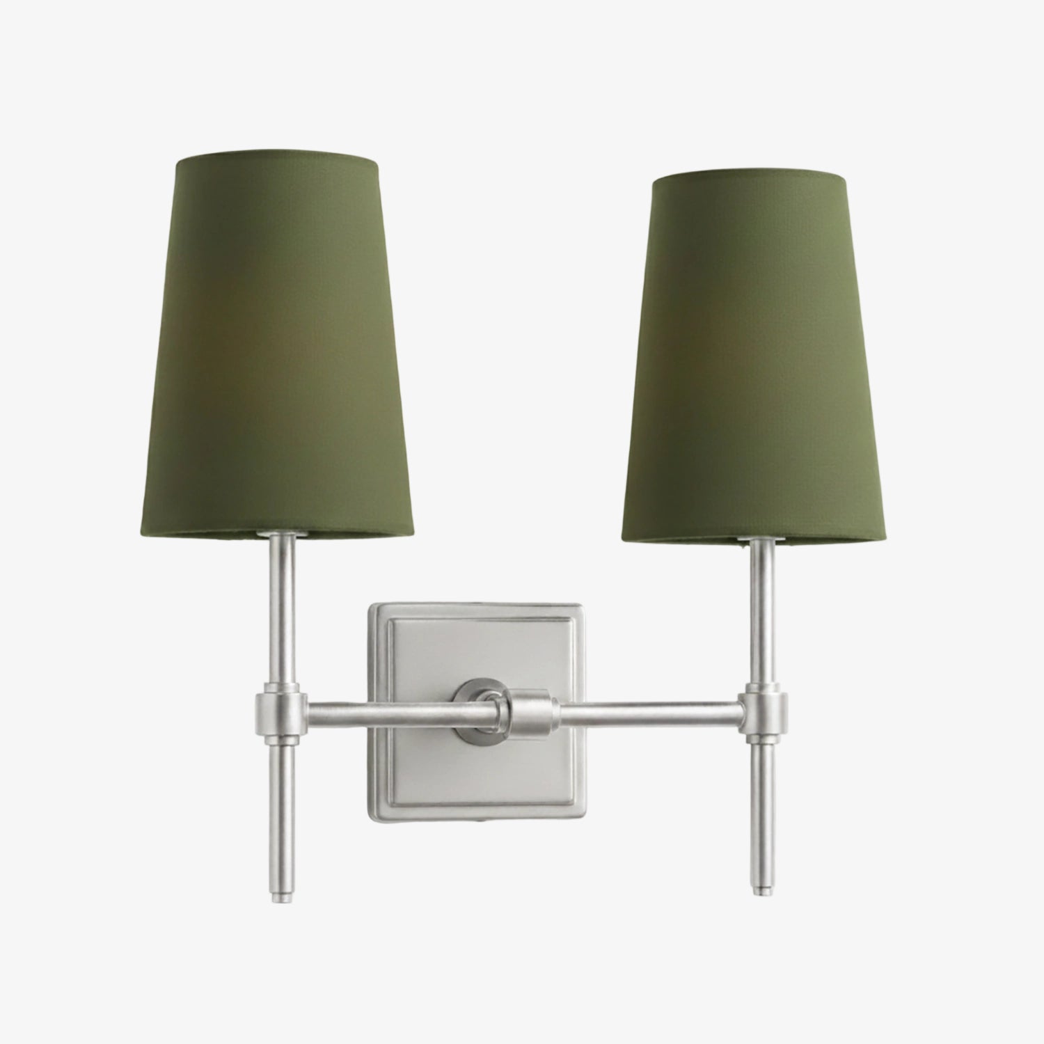 Wandlamp met linnen kap - retro metalen wandverlichting voor slaapkamer en gang | Sansoti