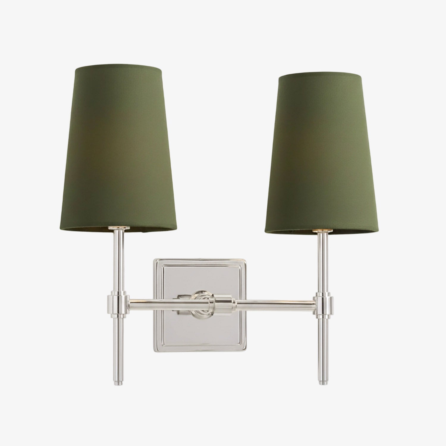 Wandlamp met linnen kap - retro metalen wandverlichting voor slaapkamer en gang | Sansoti