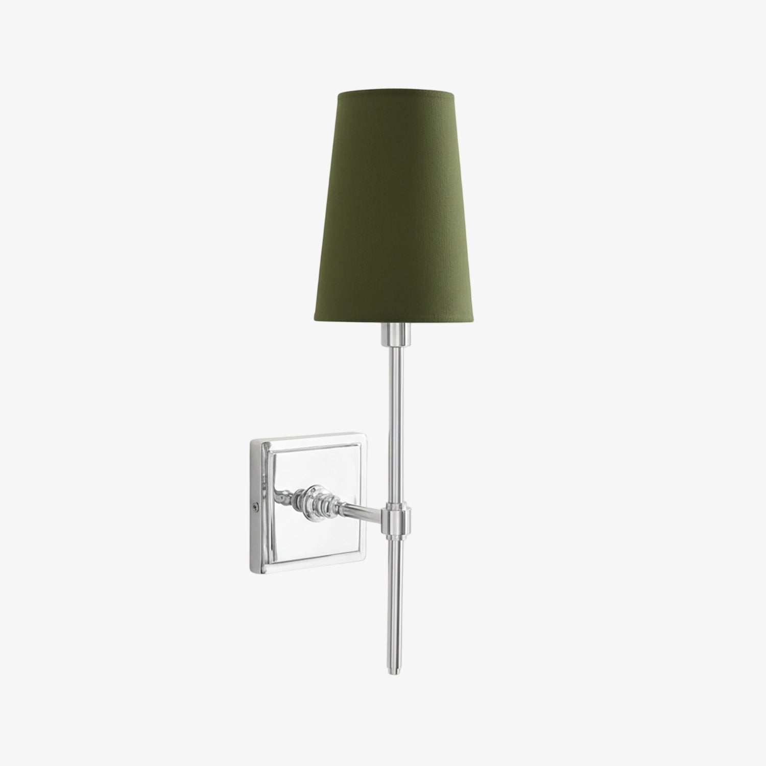 Wandlamp met linnen kap - retro metalen wandverlichting voor slaapkamer en gang | Sansoti