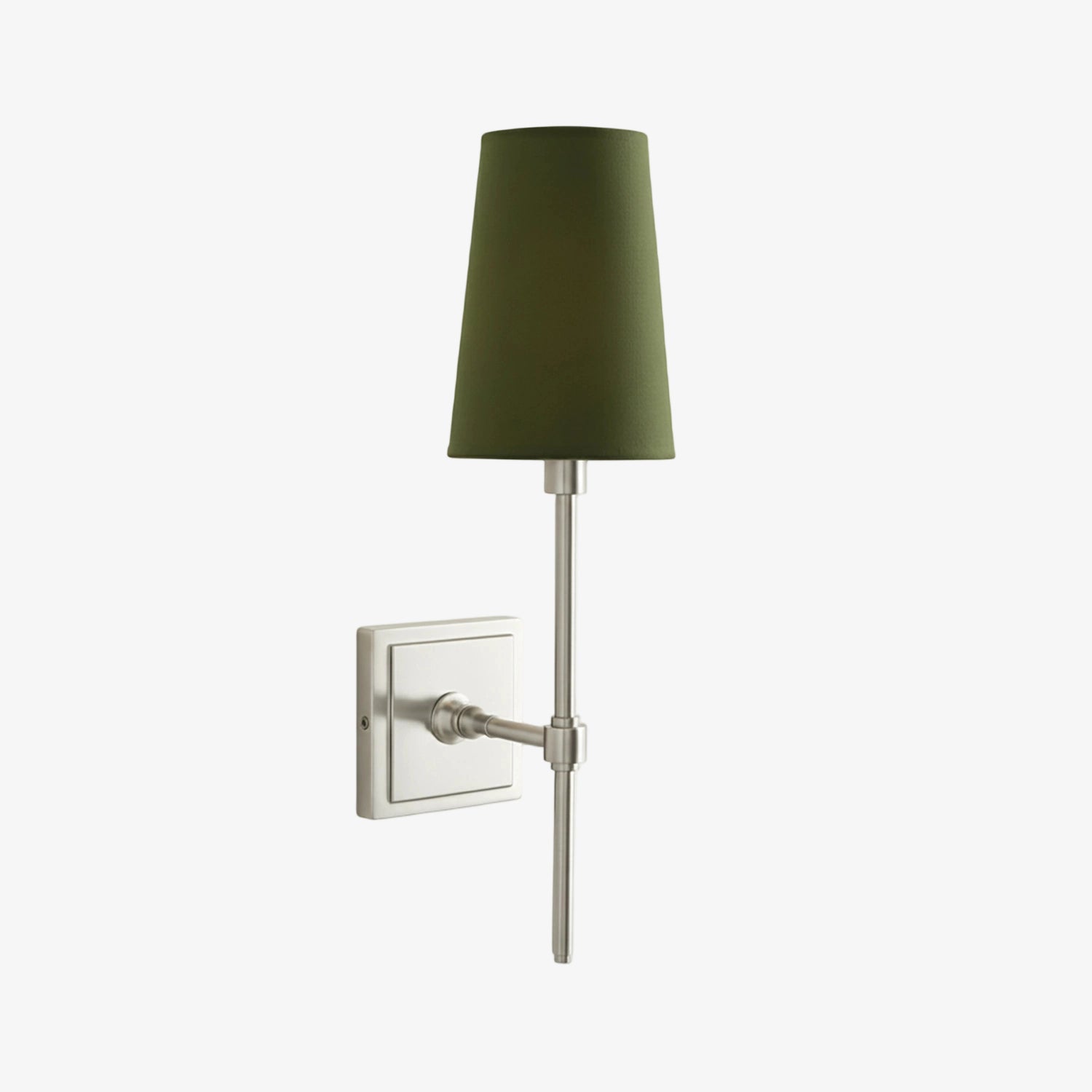 Wandlamp met linnen kap - retro metalen wandverlichting voor slaapkamer en gang | Sansoti