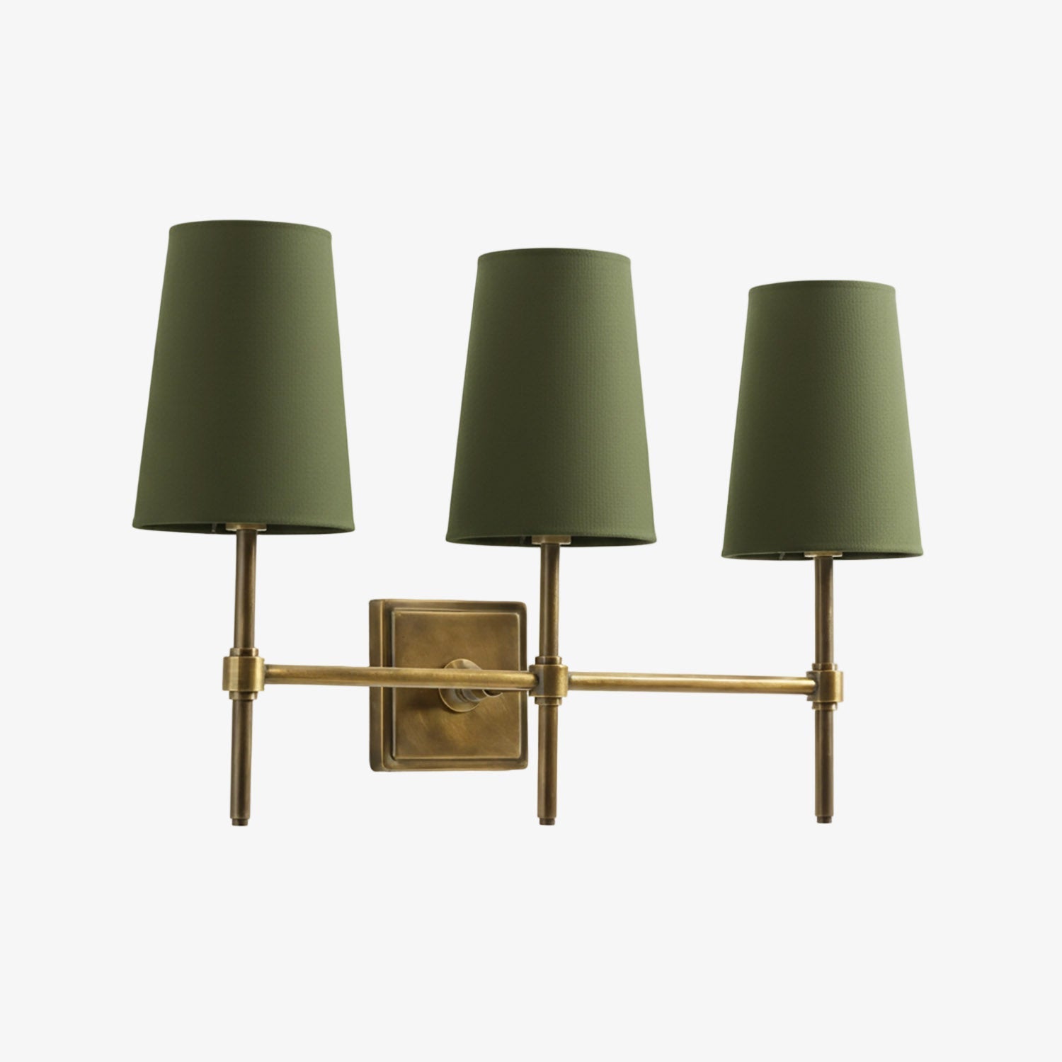 Wandlamp met linnen kap - retro metalen wandverlichting voor slaapkamer en gang | Sansoti