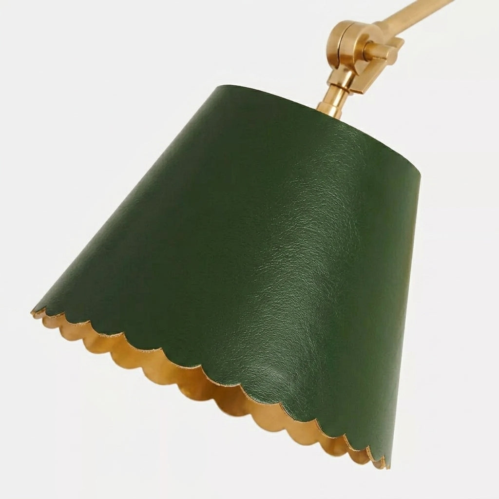 Wandlamp met Scalloped Shade – Modern Rustieke Verlichting voor Slaapkamer en Woonruimtes | Sansoti