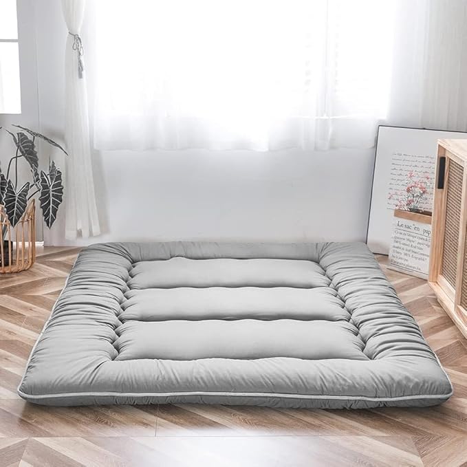 Opvouwbaar Futonmatras 10cm Dik Japanse Slaapmat Volwassenen Kinderen Tatami Yogamat Reisbed Gastenkamer | Sansoti