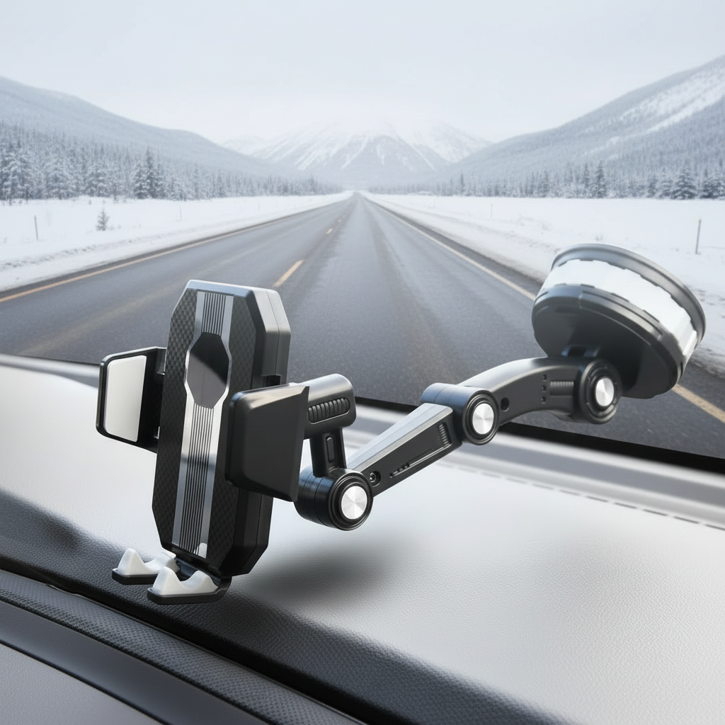 Universele Telefoonhouder voor in de Auto - Verstelbaar 360° Draaibaar Dashboard & Voorruit Mount | Sansoti