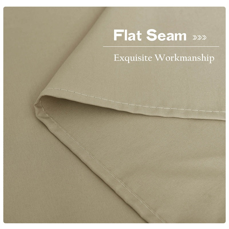 Waterproof Outdoor Curtain Heavy Fabric Windproof UV Protection Privacy 1 Panel Taupe Gray Navy | Sansoti