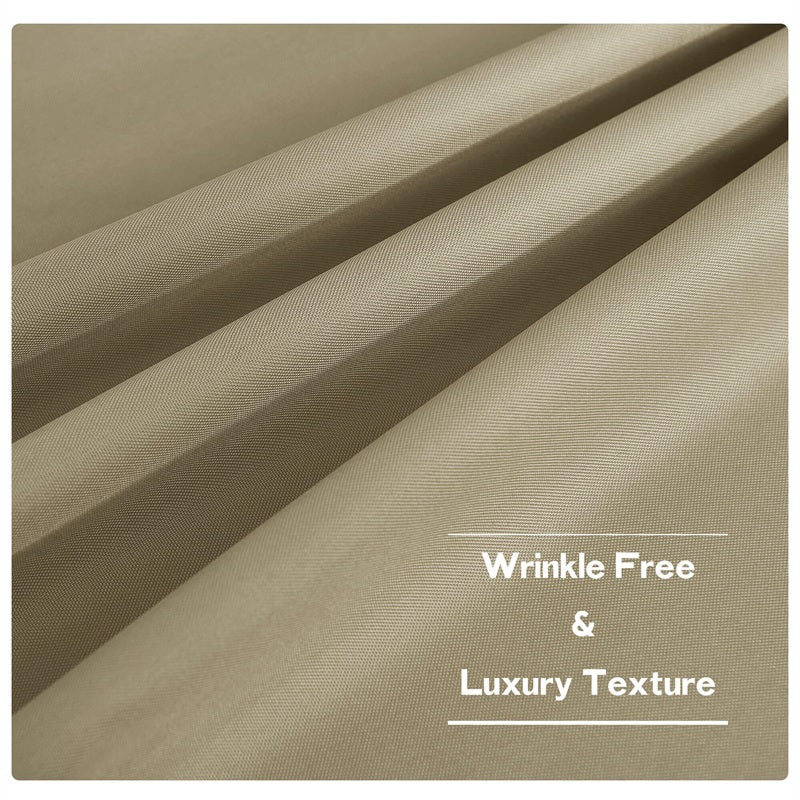 Waterproof Outdoor Curtain Heavy Fabric Windproof UV Protection Privacy 1 Panel Taupe Gray Navy | Sansoti